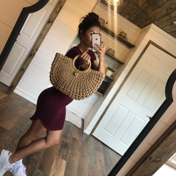 New!! Boho Woven moon shaped bag - Picture 10 of 13